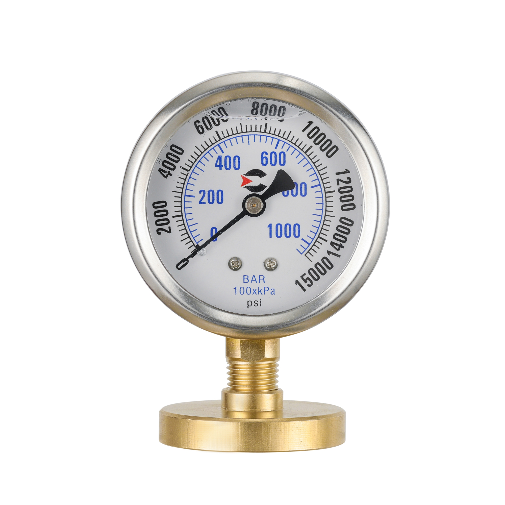Y50 liquid filled shock resistant high-pressure pressure gauge